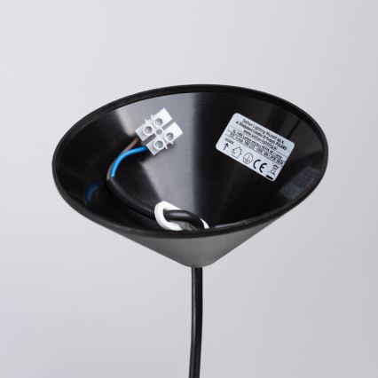 Пендел NOVA 1xE27/15W/230V Ø 40 см черен
