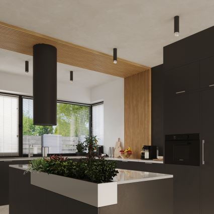 Спот NERO 1xGU10/10W/230V 12,5 см черен/лъскав хром