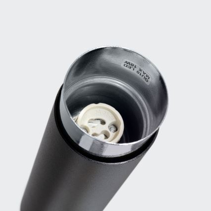 Спот NERO 1xGU10/10W/230V 22,5 см черен/лъскав хром