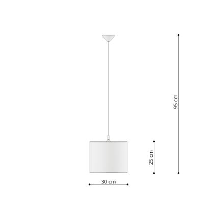 Детски пендел UNICORN 1xE27/15W/230V Ø 30 см еднорог