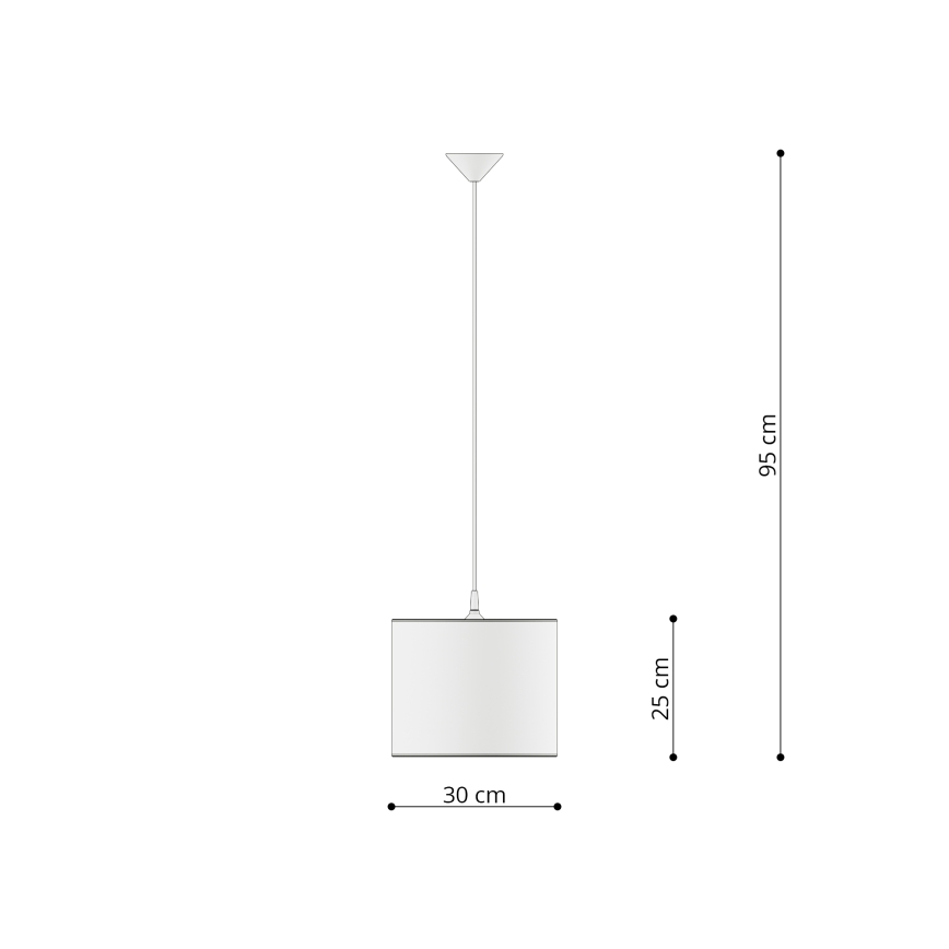 Детски пендел FAIRY 1xE27/15W/230V Ø 30 см фея