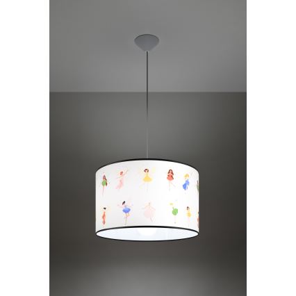 Детски пендел FAIRY 1xE27/15W/230V Ø 40 см фея