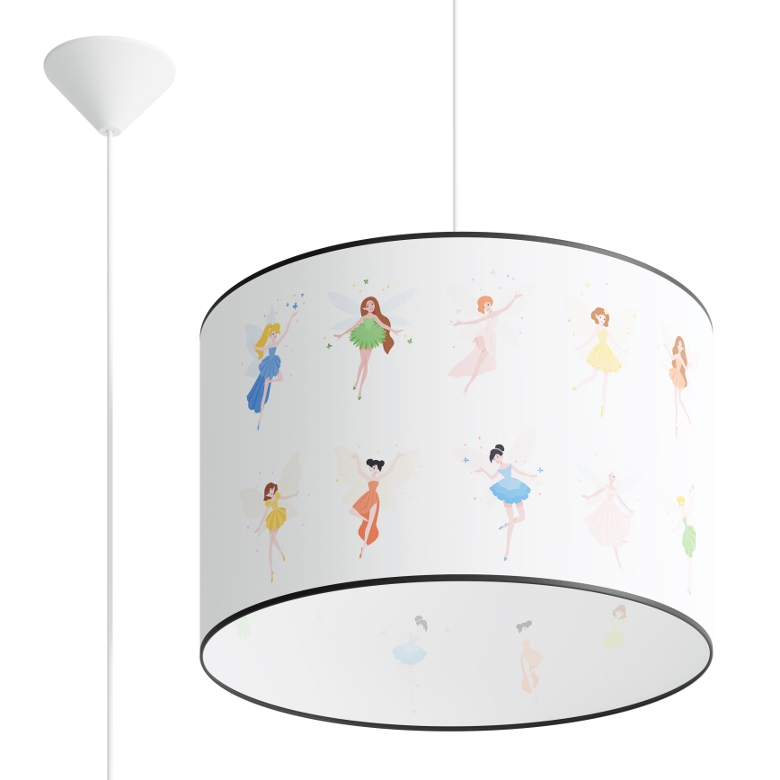 Детски пендел FAIRY 1xE27/15W/230V Ø 40 см фея