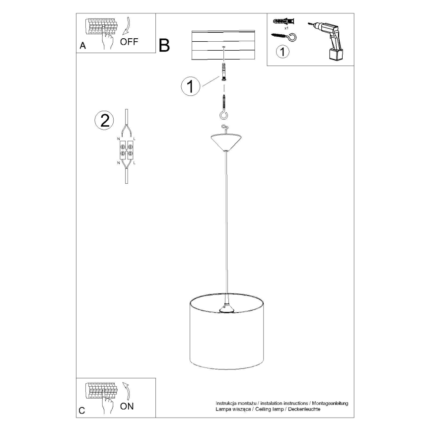 Детски пендел CAT 1xE27/15W/230V Ø 30 см котка