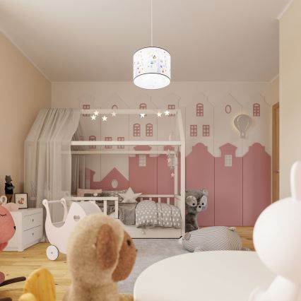 Детски пендел OWLS 1xE27/15W/230V Ø 40 см сови