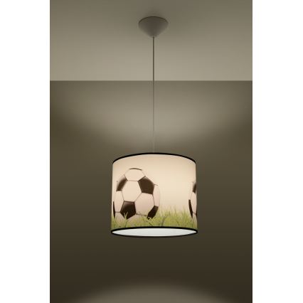 Детски пендел FOOTBALL 1xE27/15W/230V Ø 30 см футбол