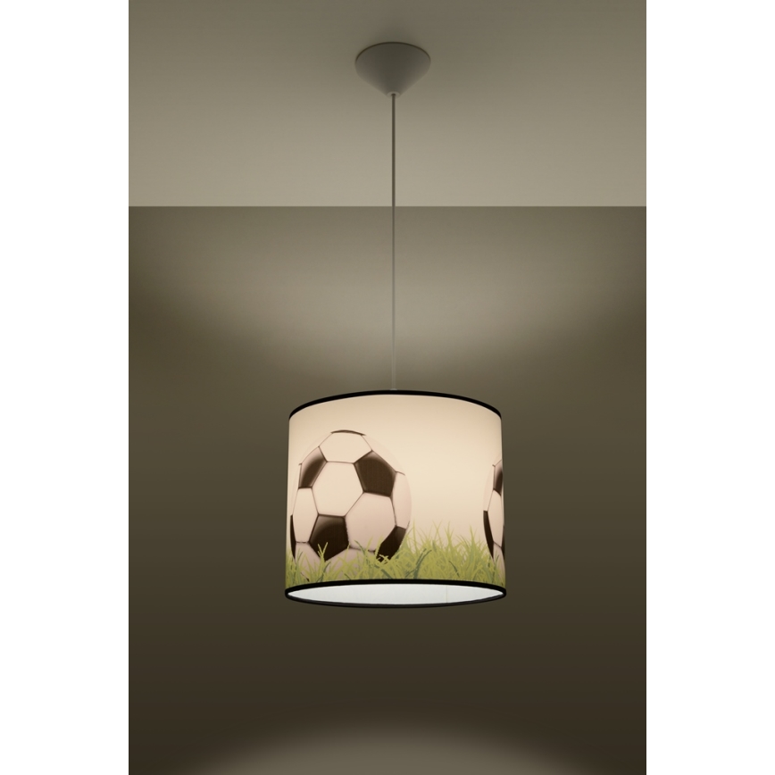 Детски пендел FOOTBALL 1xE27/15W/230V Ø 30 см футбол
