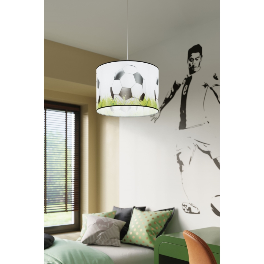 Детски пендел FOOTBALL 1xE27/15W/230V Ø 30 см футбол
