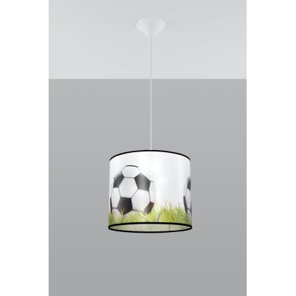 Детски пендел FOOTBALL 1xE27/15W/230V Ø 30 см футбол