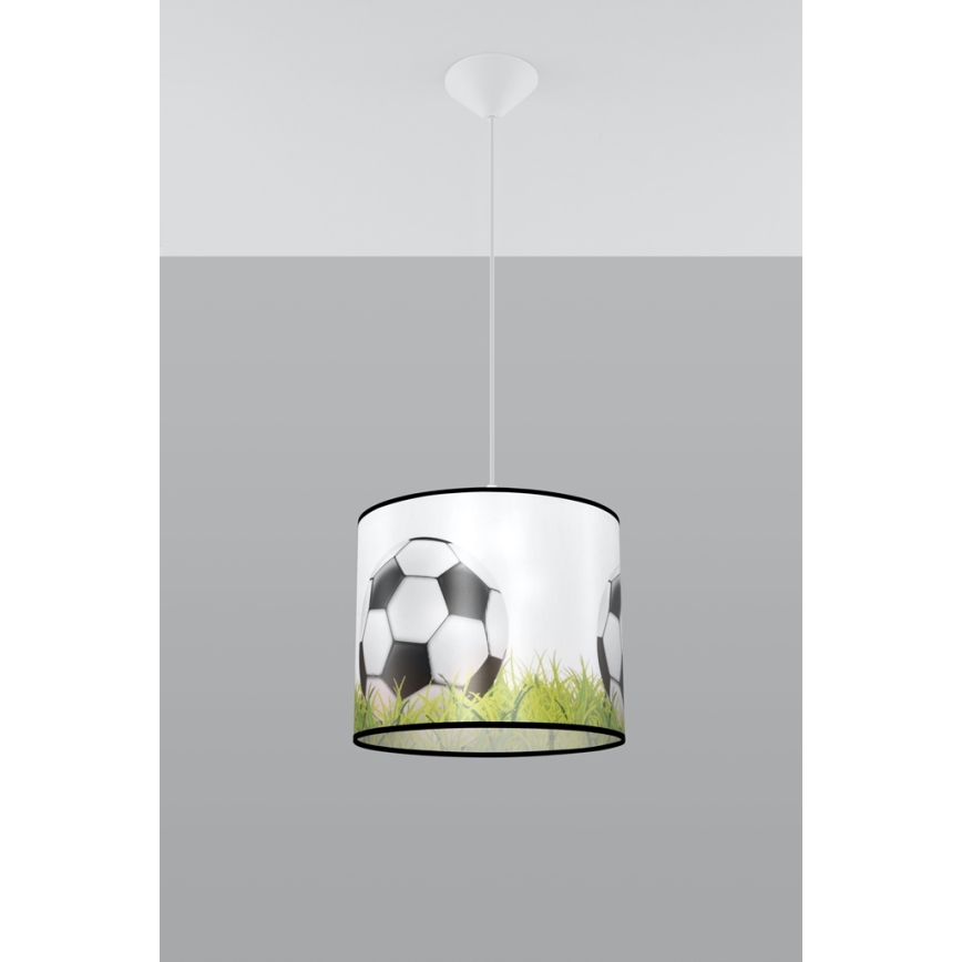 Детски пендел FOOTBALL 1xE27/15W/230V Ø 30 см футбол