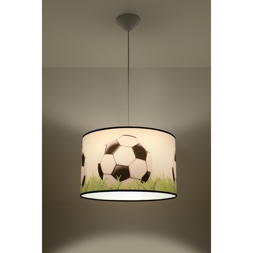 Детски пендел FOOTBALL 1xE27/15W/230V Ø 40 см футбол