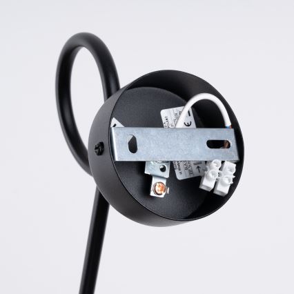 Аплик LOOP 1xE27/15W/230V черен