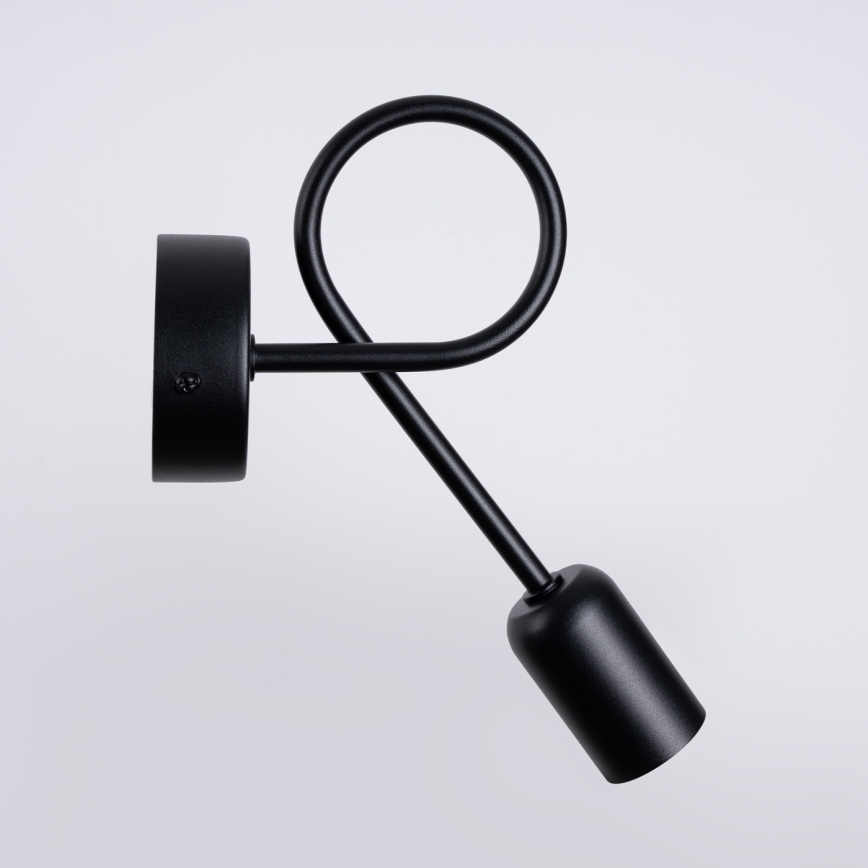 Аплик LOOP 1xE27/15W/230V черен