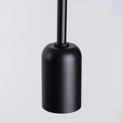 Аплик LOOP 1xE27/15W/230V черен