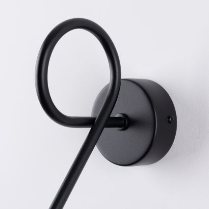 Аплик LOOP 1xE27/15W/230V черен