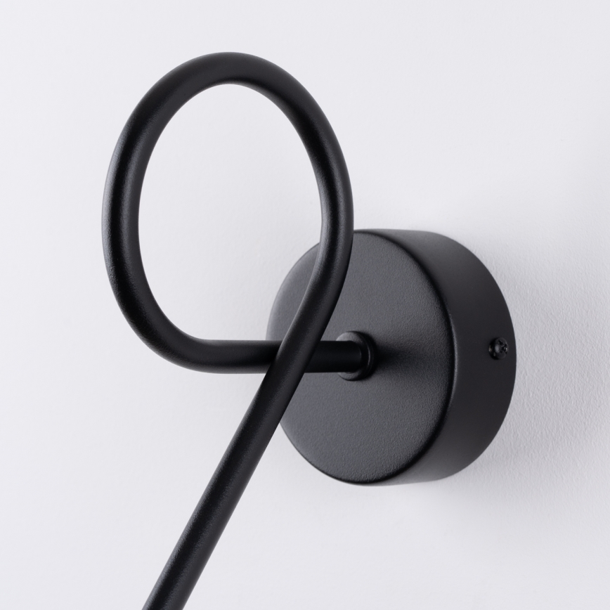 Аплик LOOP 1xE27/15W/230V черен