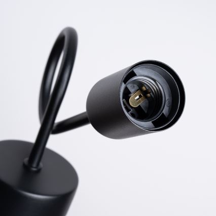 Аплик LOOP 1xE27/15W/230V черен