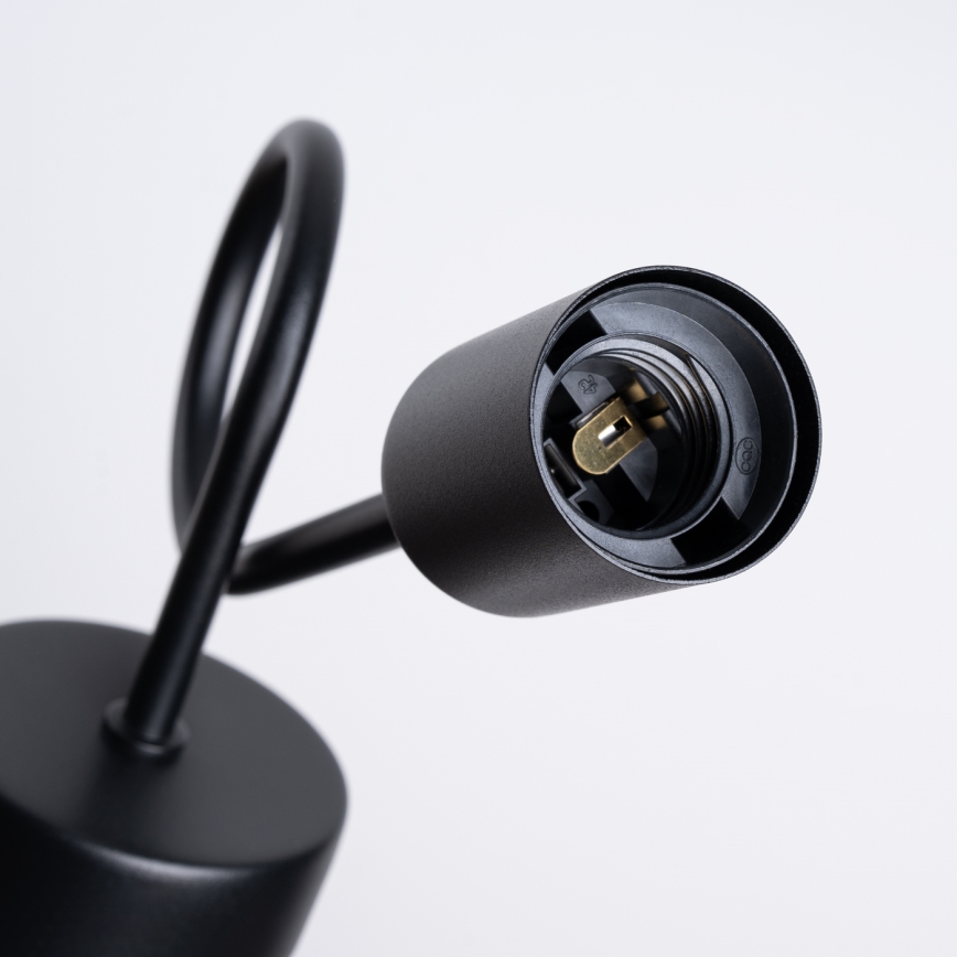 Аплик LOOP 1xE27/15W/230V черен