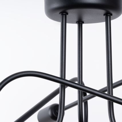 Полилей за повърхностен монтаж LOOP 3xE27/15W/230V черен