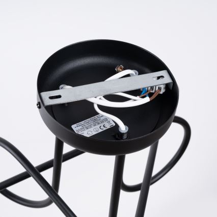 Полилей за повърхностен монтаж LOOP 3xE27/15W/230V черен