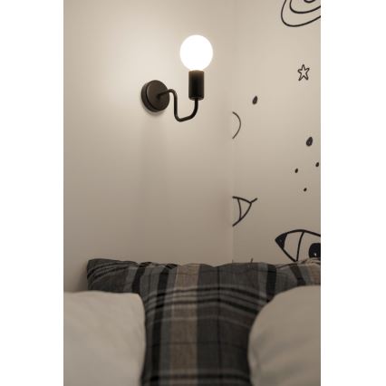 Аплик VECTOR 1xE27/15W/230V черен