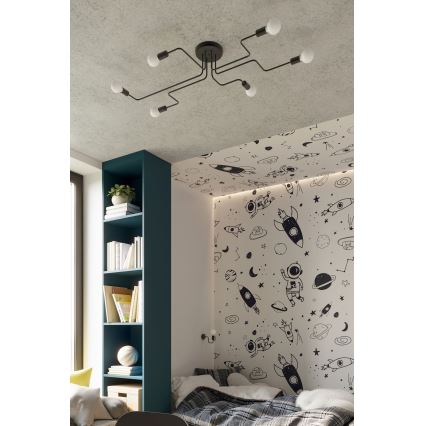 Аплик VECTOR 1xE27/15W/230V черен