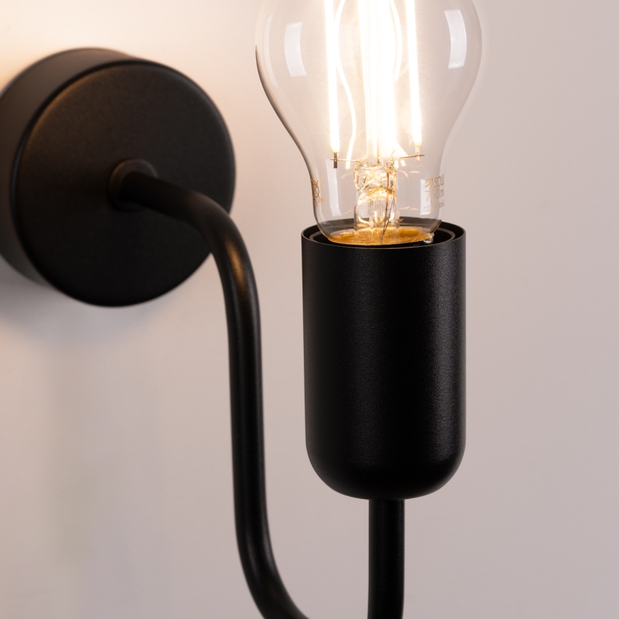 Аплик VECTOR 1xE27/15W/230V черен