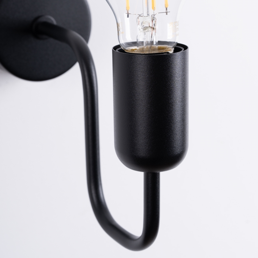 Аплик VECTOR 1xE27/15W/230V черен