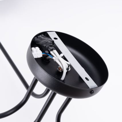 Полилей за повърхностен монтаж VECTOR 4xE27/15W/230V черен