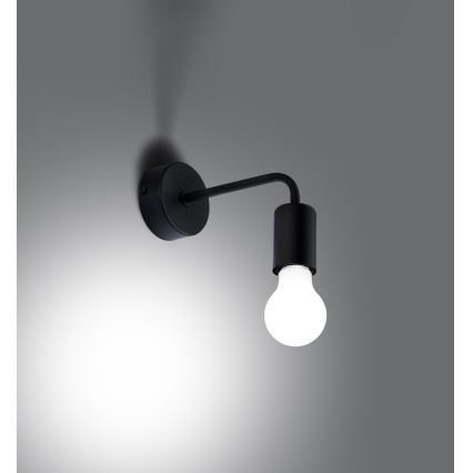 Аплик NORAH 1xE27/15W/230V черен