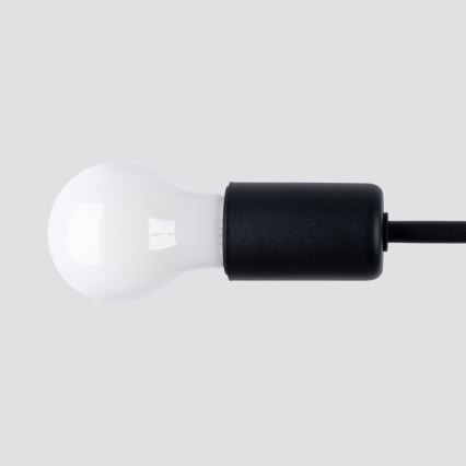 Висящ полилей NORAH 3xE27/15W/230V черен
