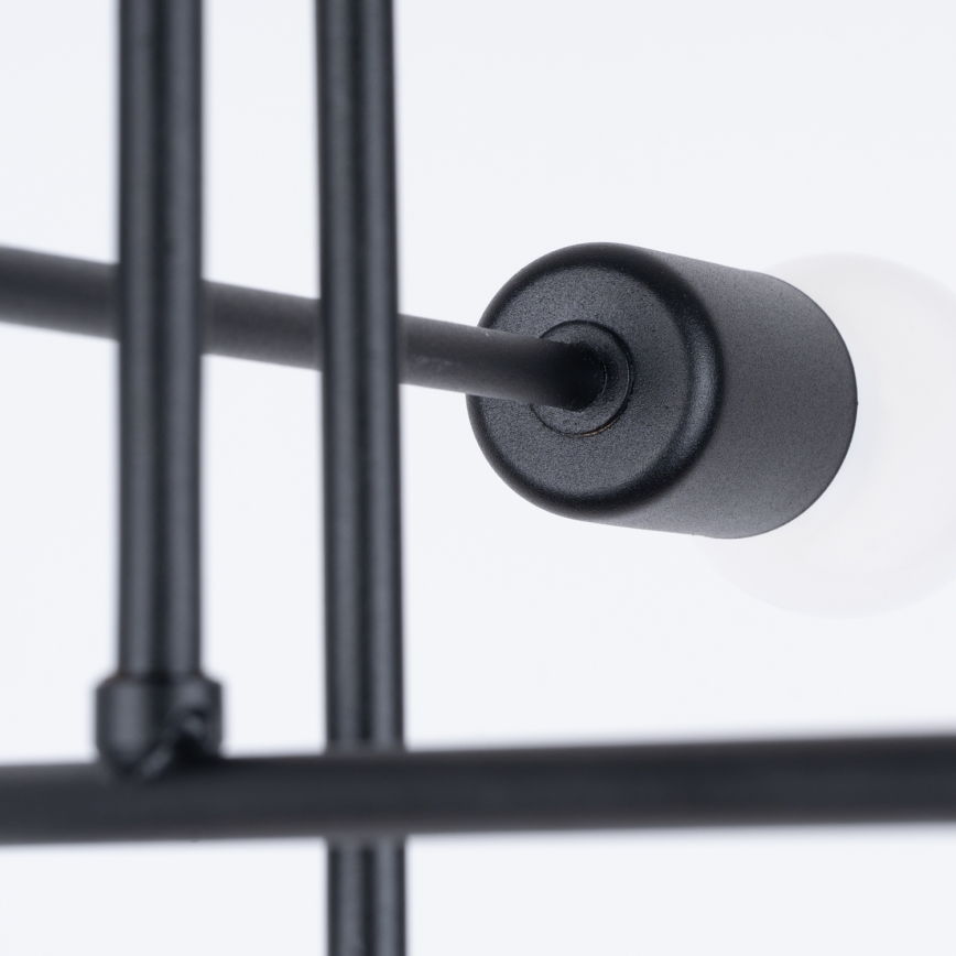 Висящ полилей NORAH 6xE27/15W/230V черен