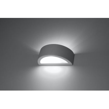 Аплик ATENA 1xE27/15W/230V 20 см бял