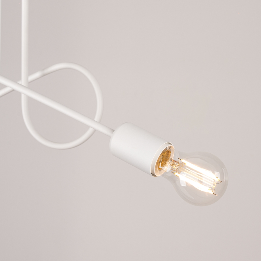 Полилей за повърхностен монтаж LOOP 2xE27/15W/230V бял