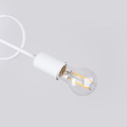 Полилей за повърхностен монтаж LOOP 2xE27/15W/230V бял