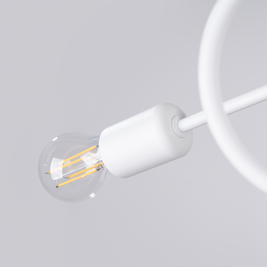 Полилей за повърхностен монтаж LOOP 2xE27/15W/230V бял