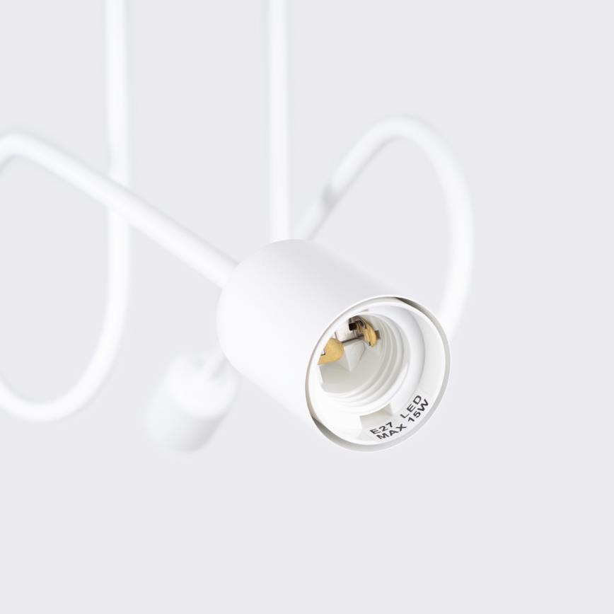 Полилей за повърхностен монтаж LOOP 2xE27/15W/230V бял