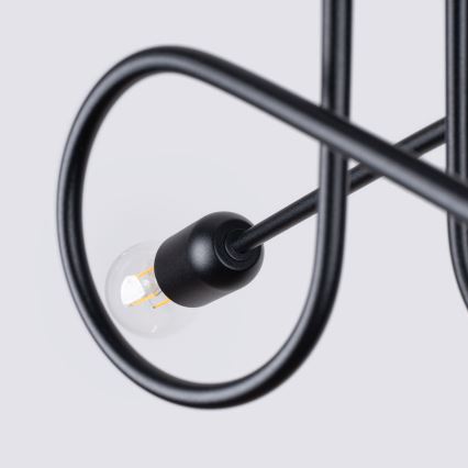 Полилей за повърхностен монтаж LOOP 2xE27/15W/230V черен