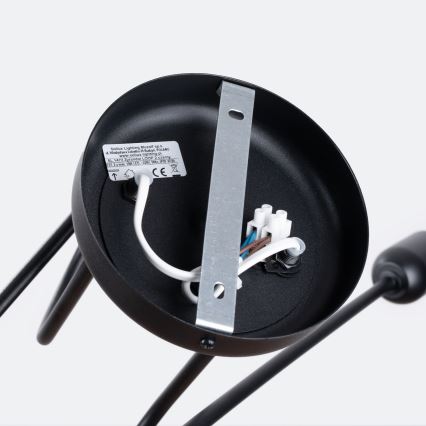 Полилей за повърхностен монтаж LOOP 2xE27/15W/230V черен