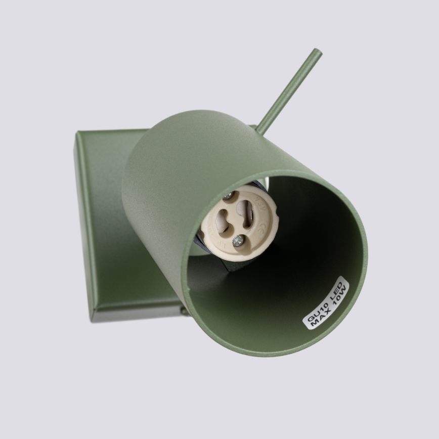 Спот аплик RING 1xGU10/10W/230V зелен