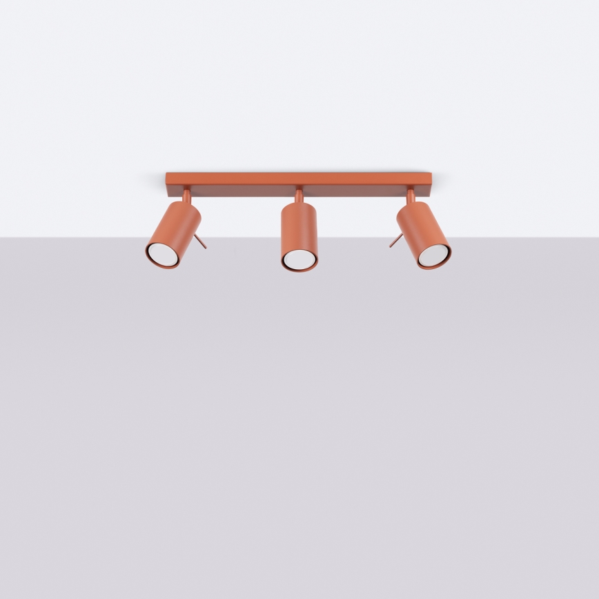 Спот RING 3xGU10/10W/230V червен