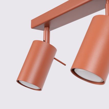 Спот RING 3xGU10/10W/230V червен