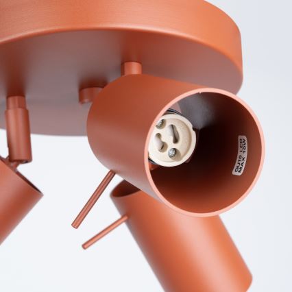 Спот RING 3xGU10/10W/230V червен