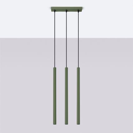 Пендел PASTELO 3xG9/8W/230V зелен