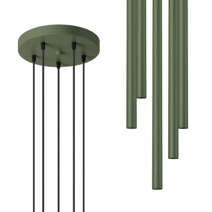 Пендел PASTELO 5xG9/8W/230V зелен