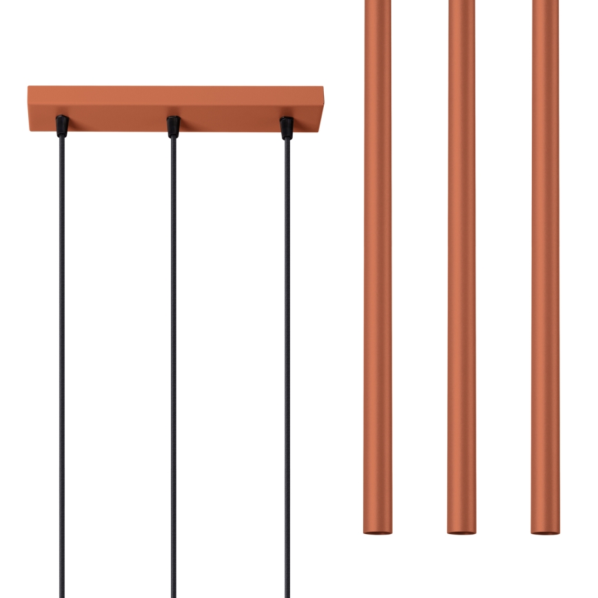 Пендел PASTELO 3xG9/8W/230V червен