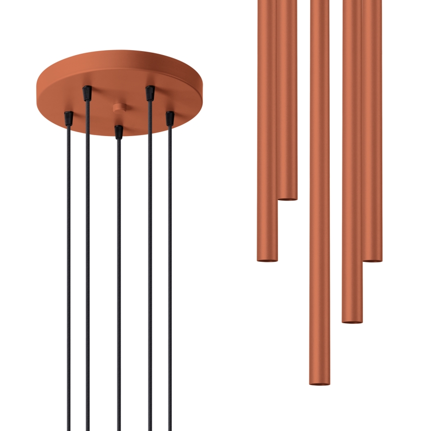 Пендел PASTELO 5xG9/8W/230V червен