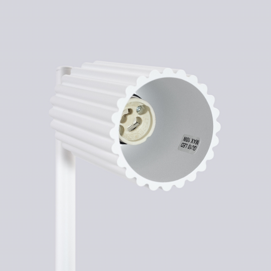 Настолна лампа KARBON 1xGU10/10W/230V бял