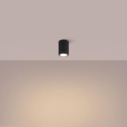 Спот KARBON 1xGU10/10W/230V 10 см черен