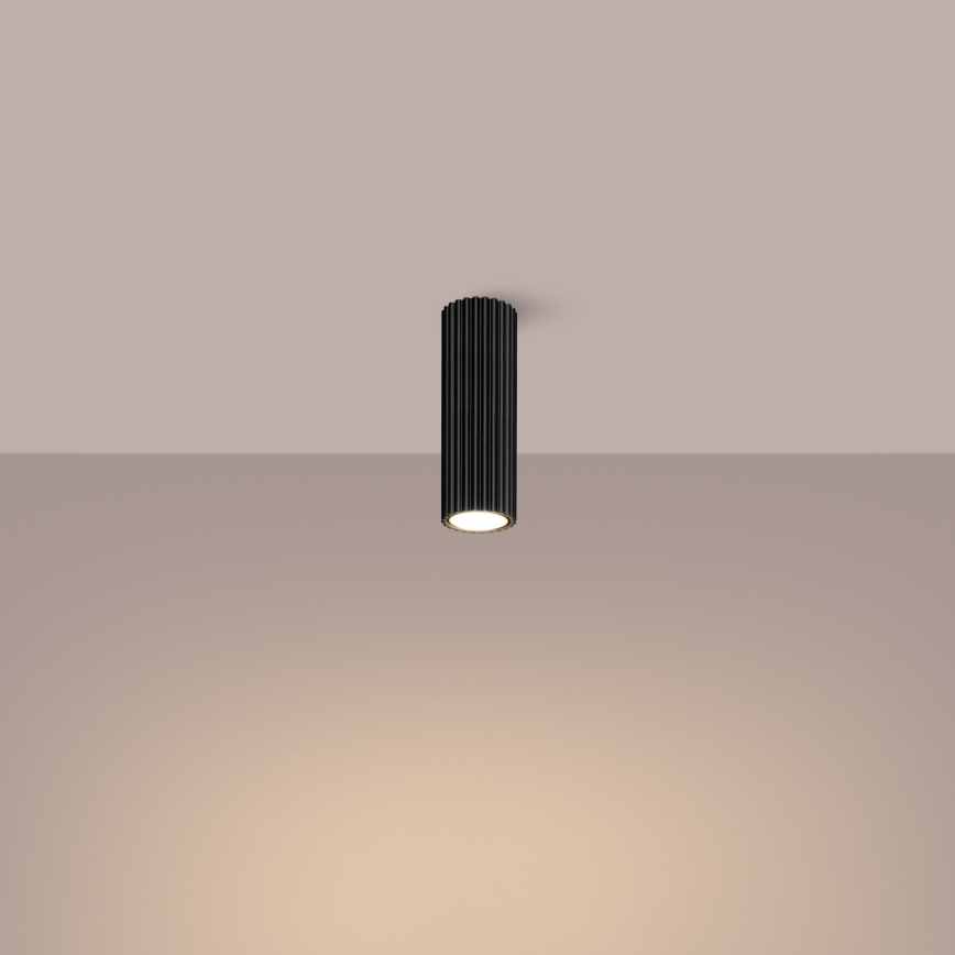 Спот KARBON 1xGU10/10W/230V 20 см черен